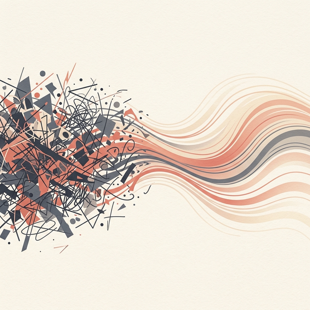 Abstract visualization of reading calm